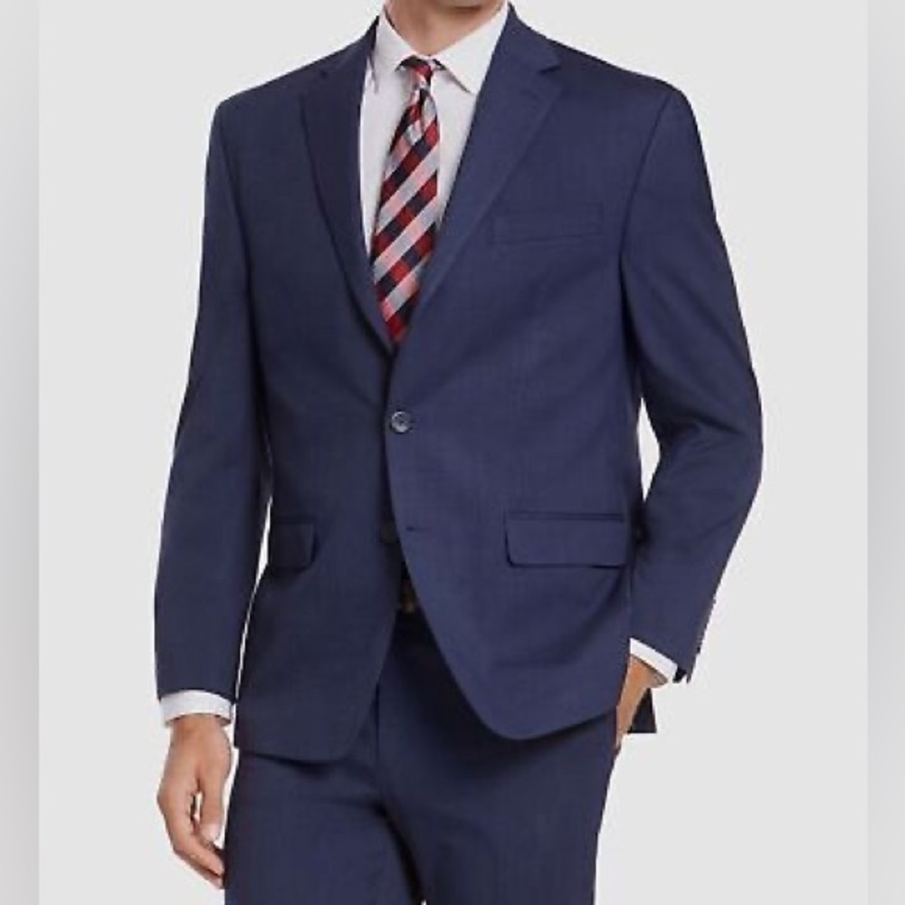 NWT Izod Classic Fit Blue Mens Suit Jacket 40L